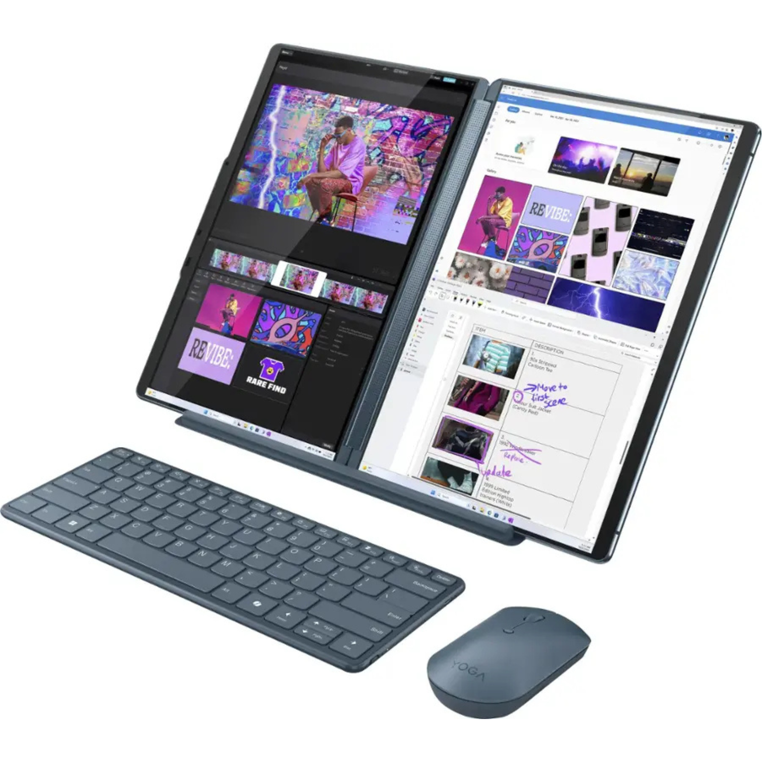 Lenovo Yoga Book 9 13IMU9 - 2.8K Touch - Ultra7-155U - 16GB RAM - 1TB SSD - Blue-W/All Accessories