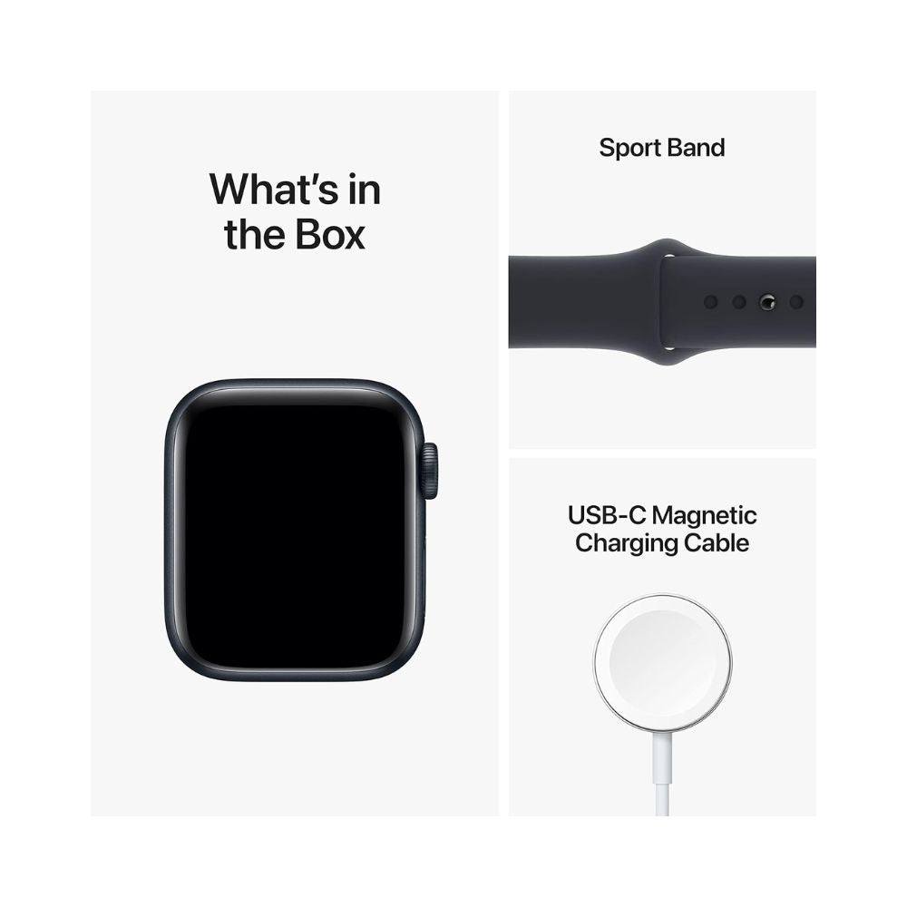 Apple Watch SE 2nd Gen GPS 40mm Midnight Aluminum Case and Sport Band S/M - MR9X3LL/A