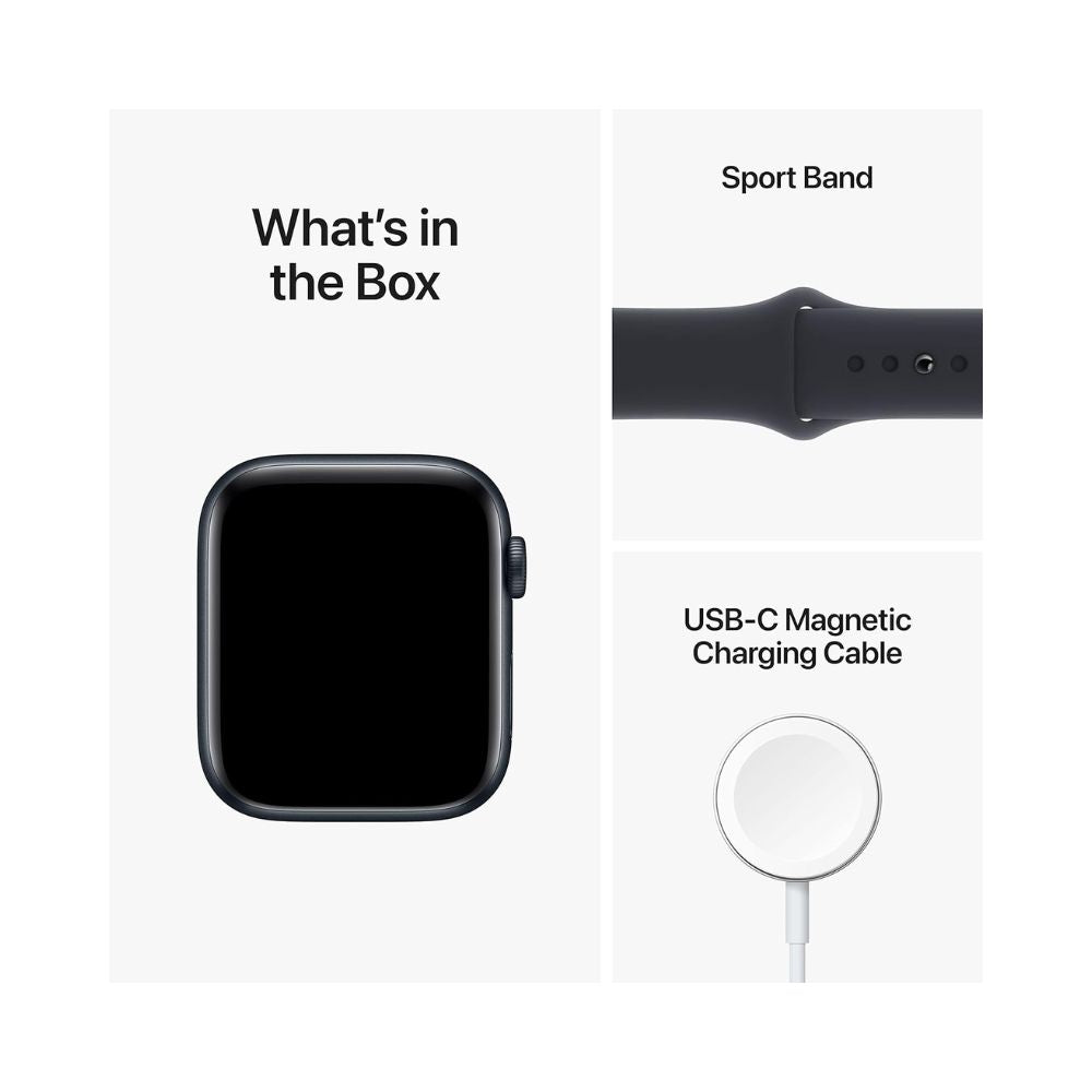 Apple Watch SE 2nd Gen - GPS - 44mm Aluminum - M/L Midnight Band - MNTG3LL/A
