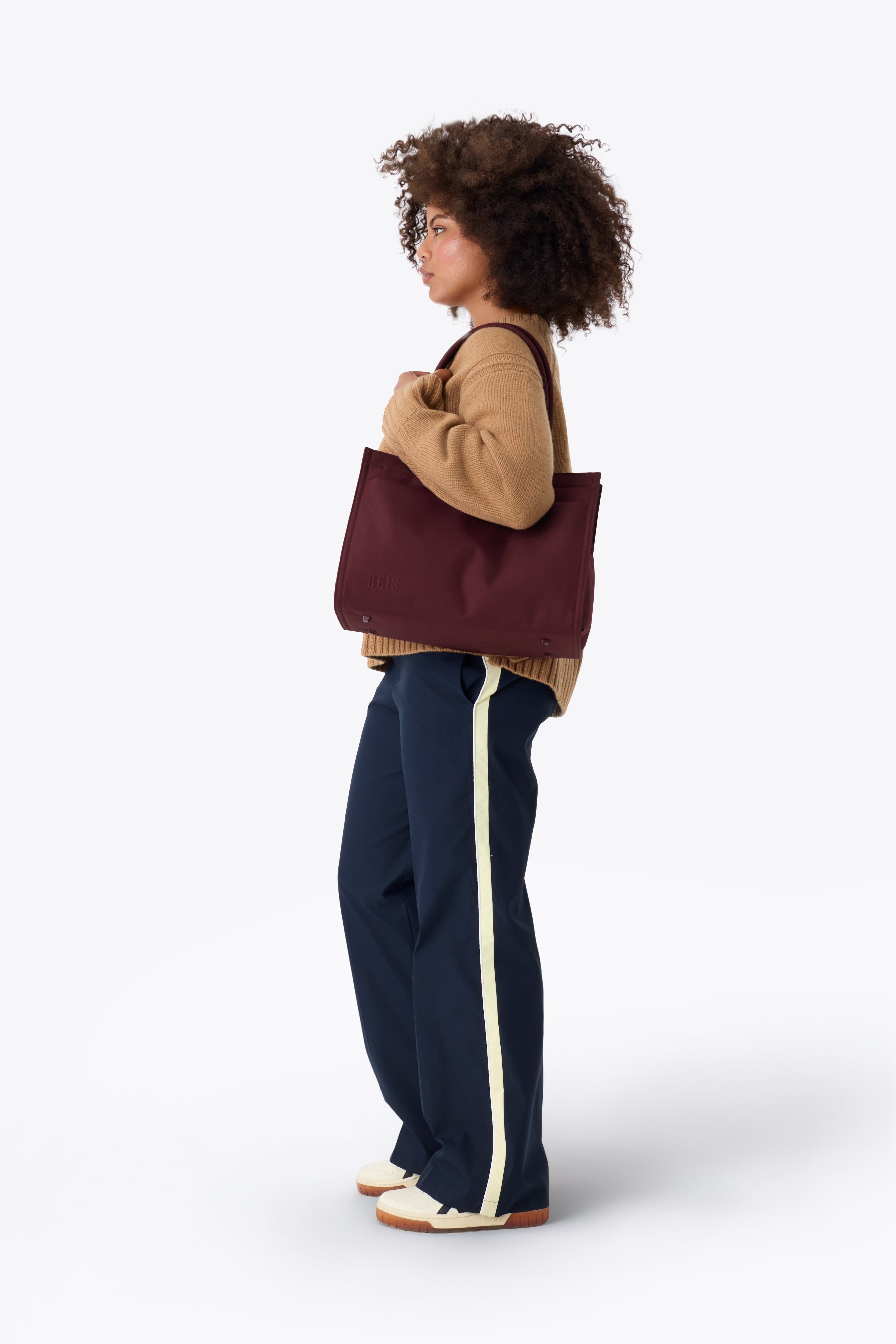 The Book Tote in Burgundy