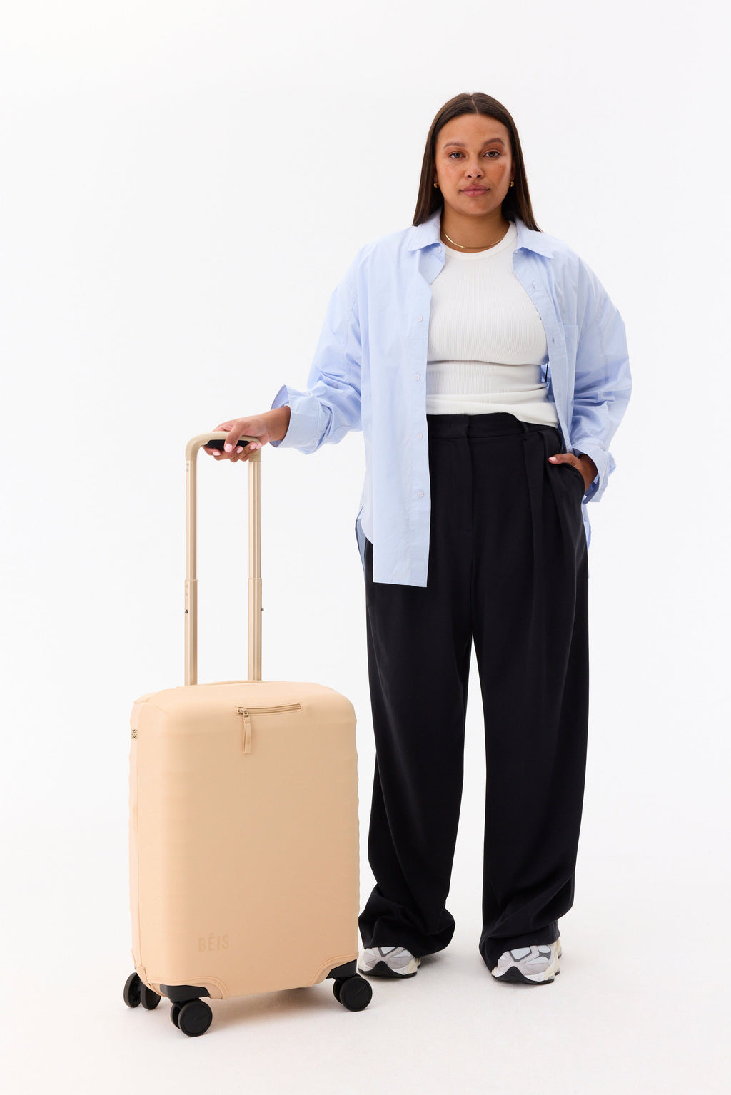 Resale The Carry-On Luggage Cover in Beige