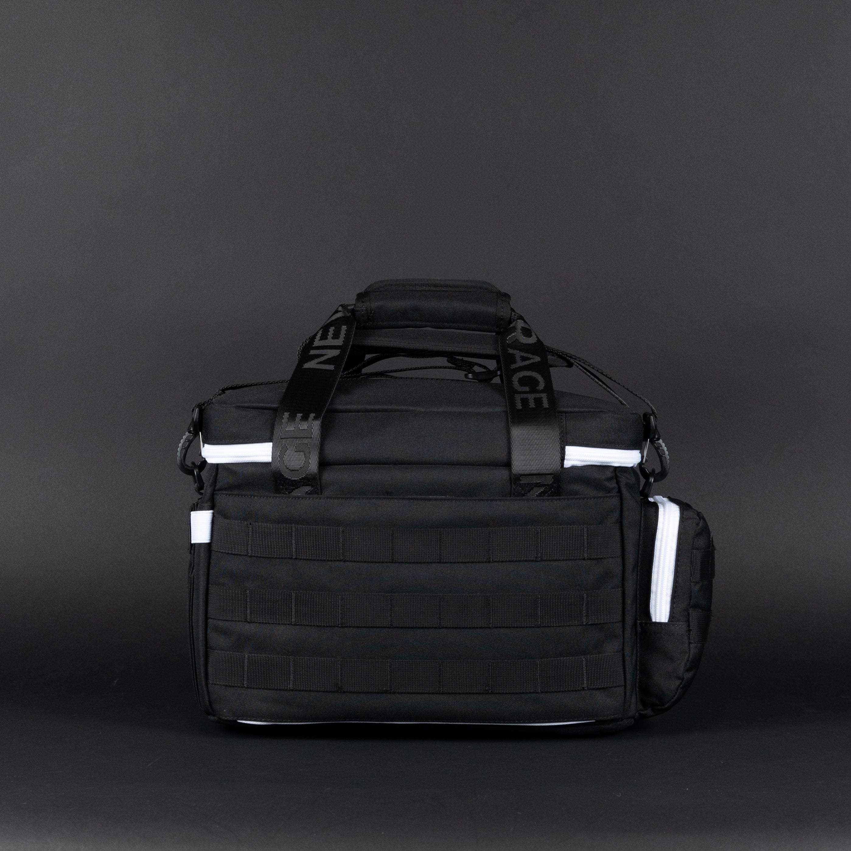 20L Alpha Black with White Accents Tactical Lunch Box