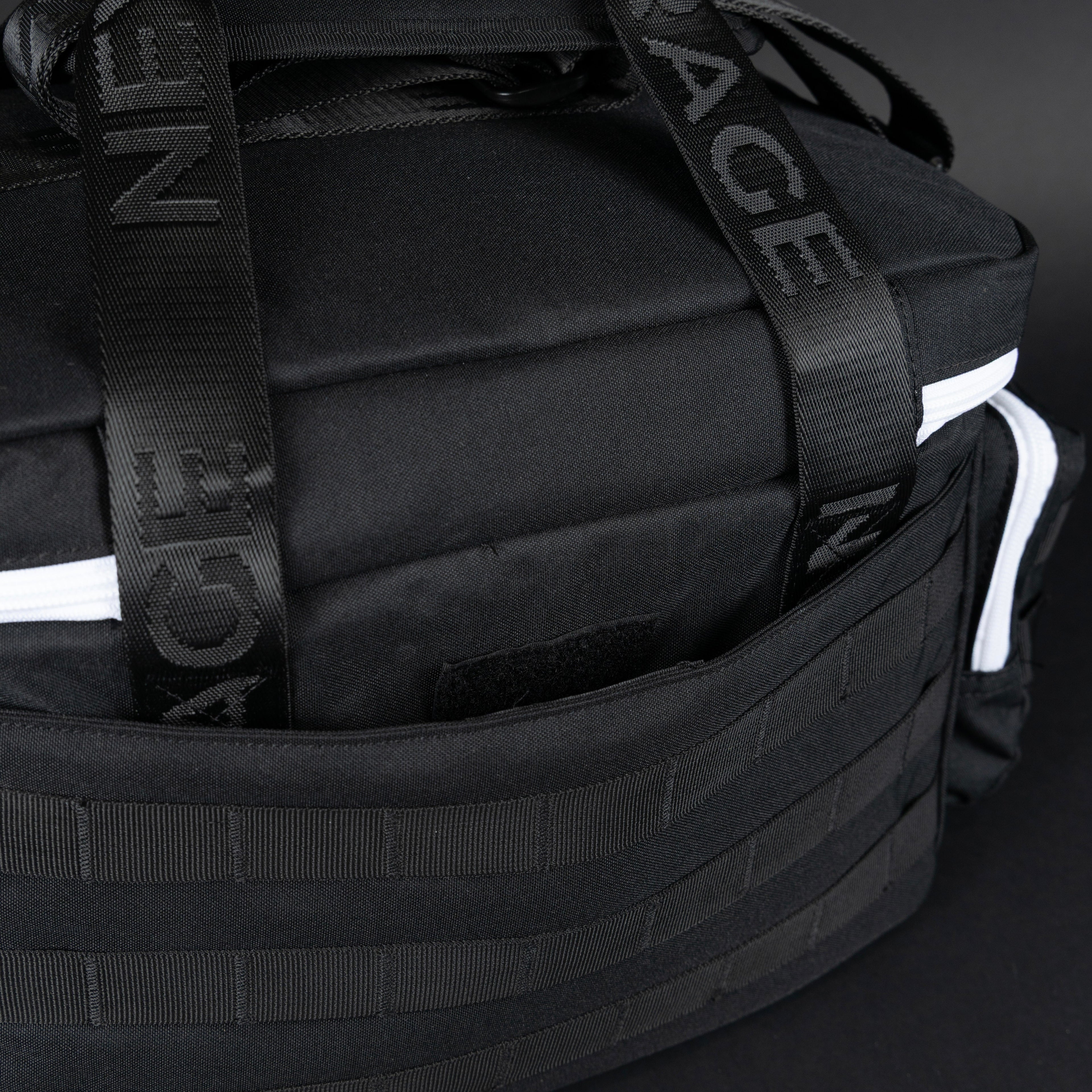 20L Alpha Black with White Accents Tactical Lunch Box