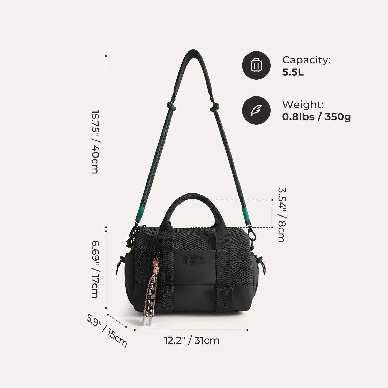 (FREE GIFT) 5.5L Mini Gym Duffle Bag