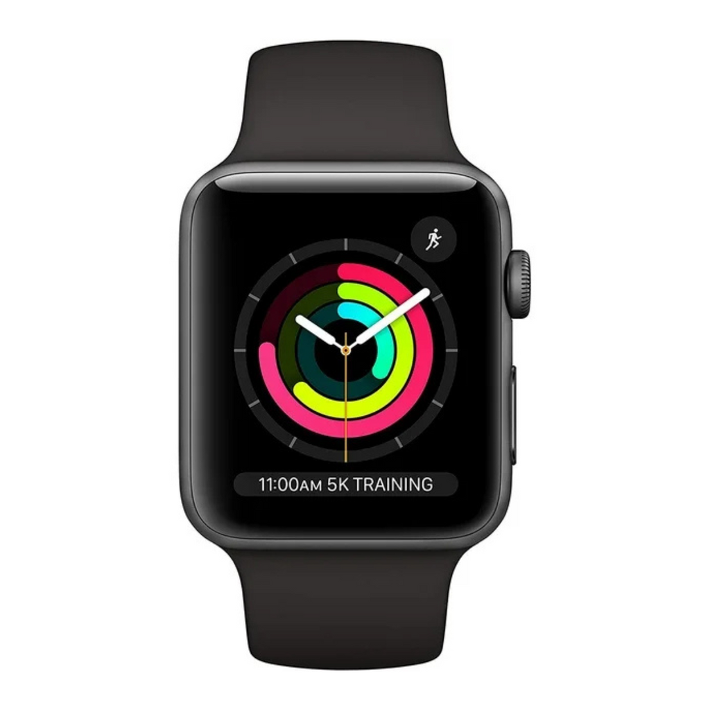 Apple Watch Series 3 GPS 38mm Space Gray - Black Sport Band - MTF02LL/A